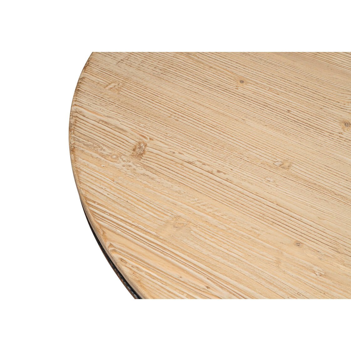 Modern Rustic Round Dining Table - Black - English Georgian America