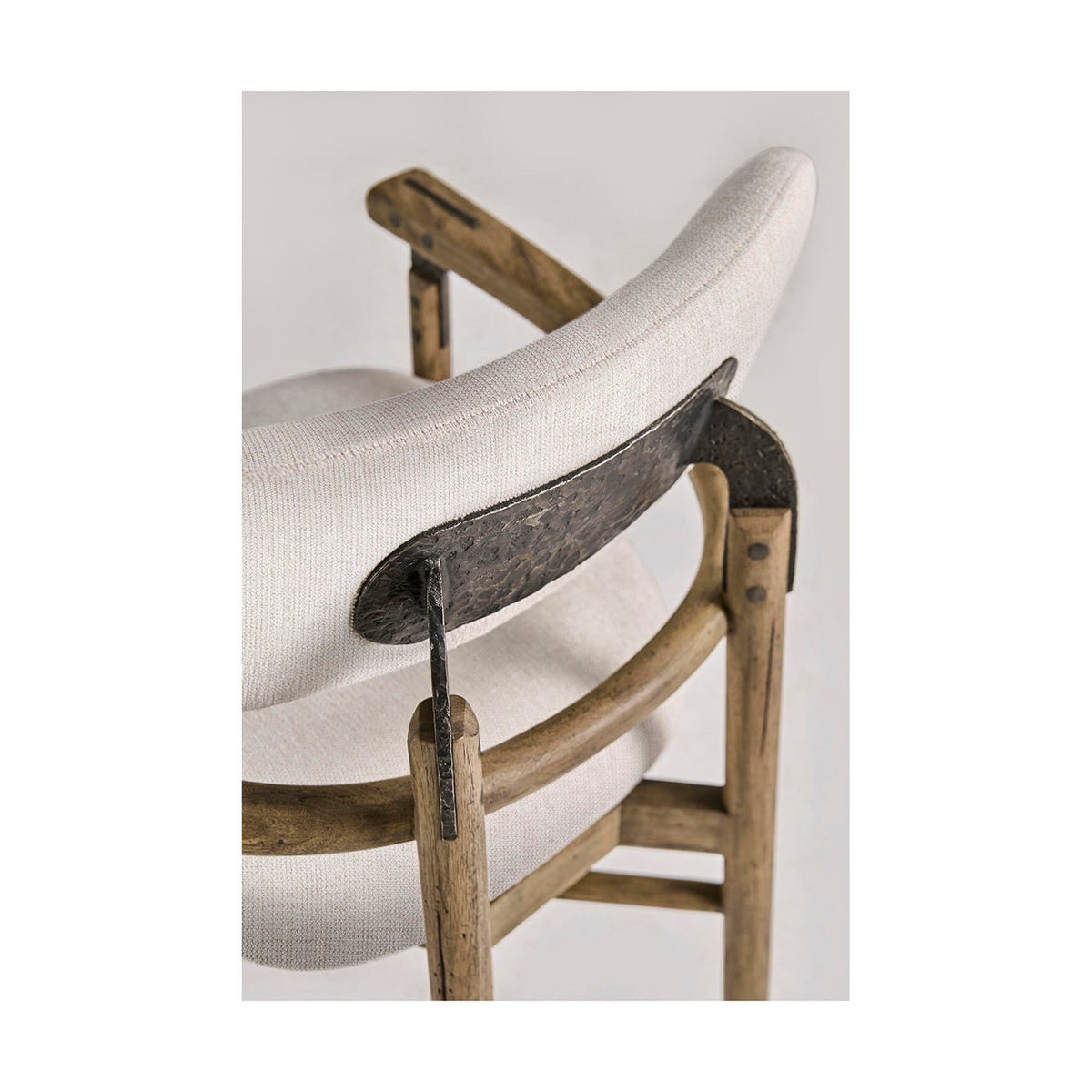 Modern Rustic Upholstered Armchair - English Georgian America