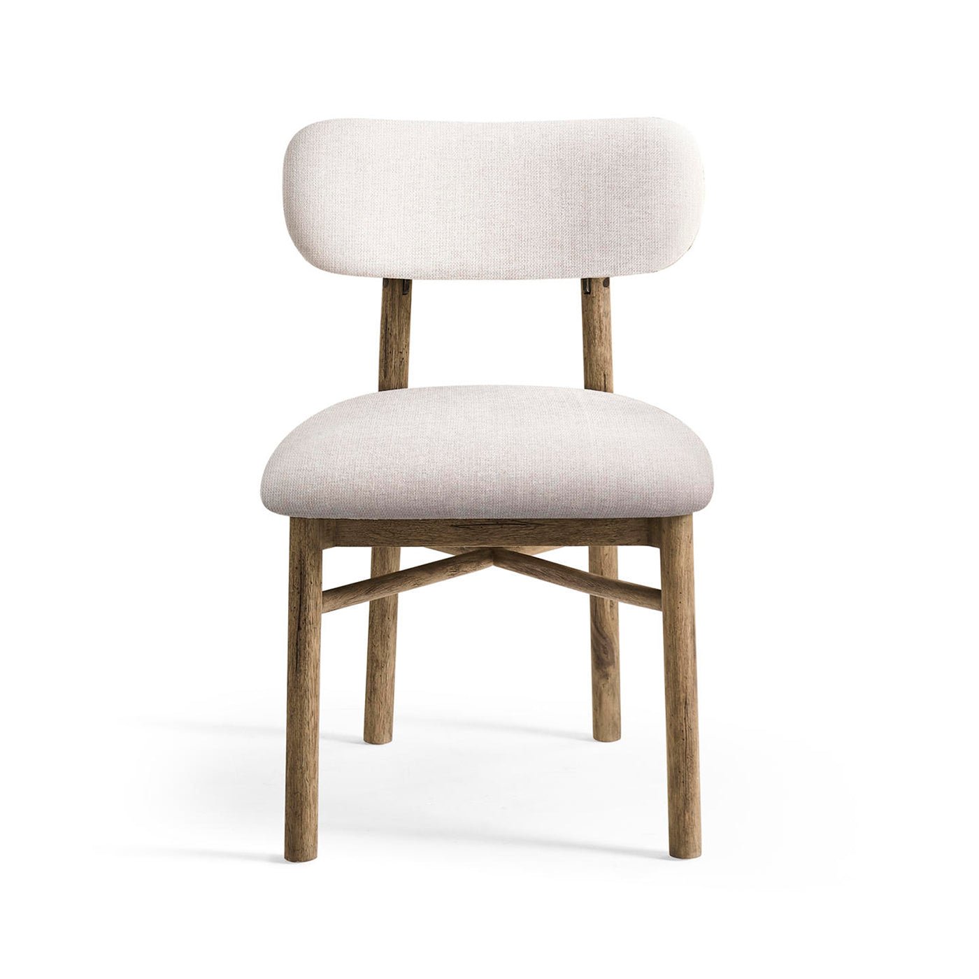 Modern Rustic Upholstered Side Chair - English Georgian America