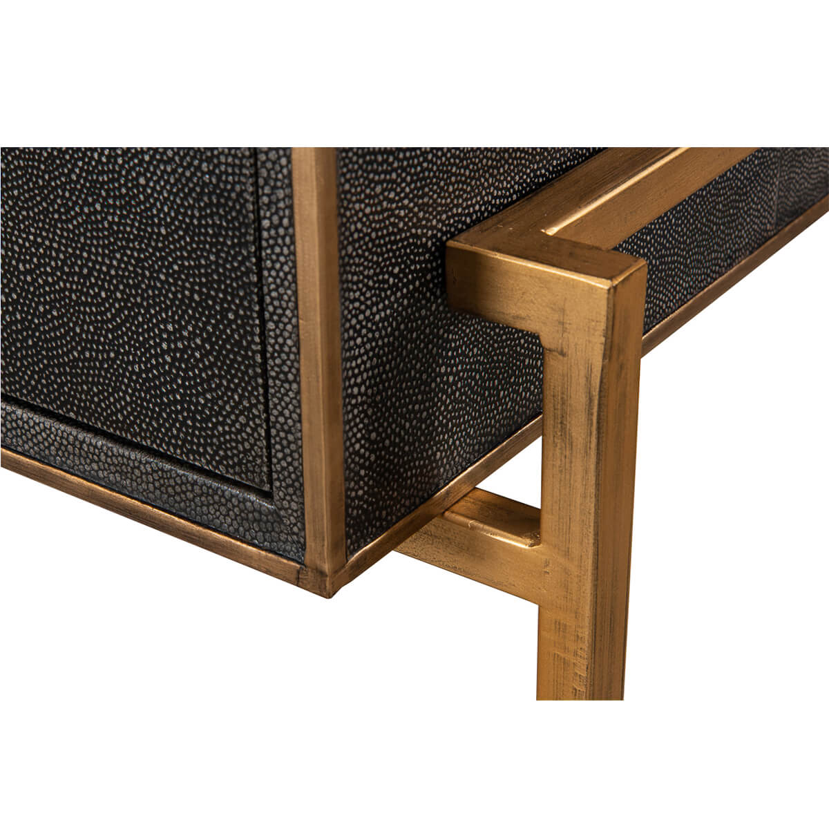 Modern Shagreen Leather Desk - English Georgian America