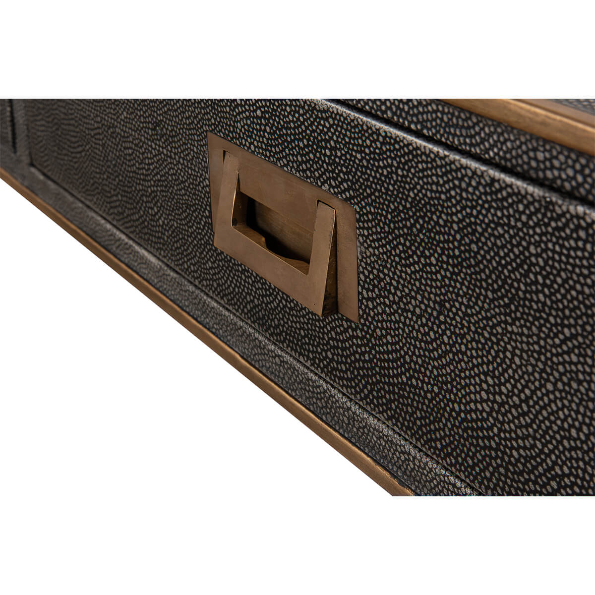 Modern Shagreen Leather Desk - English Georgian America