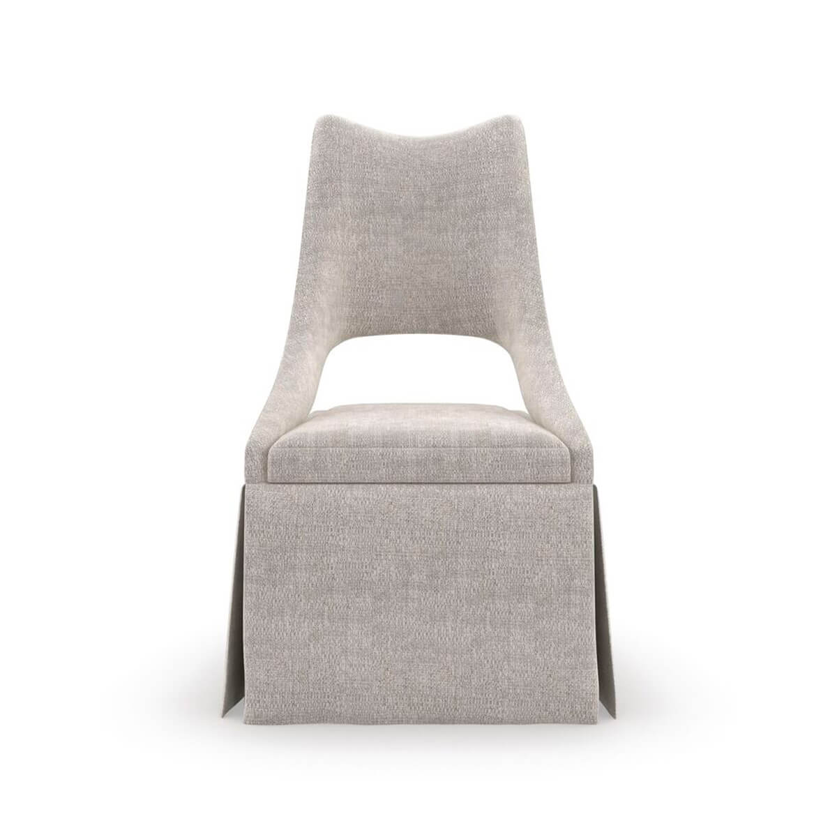 Modern Skirt Upholstered Accent Chair - English Georgian America