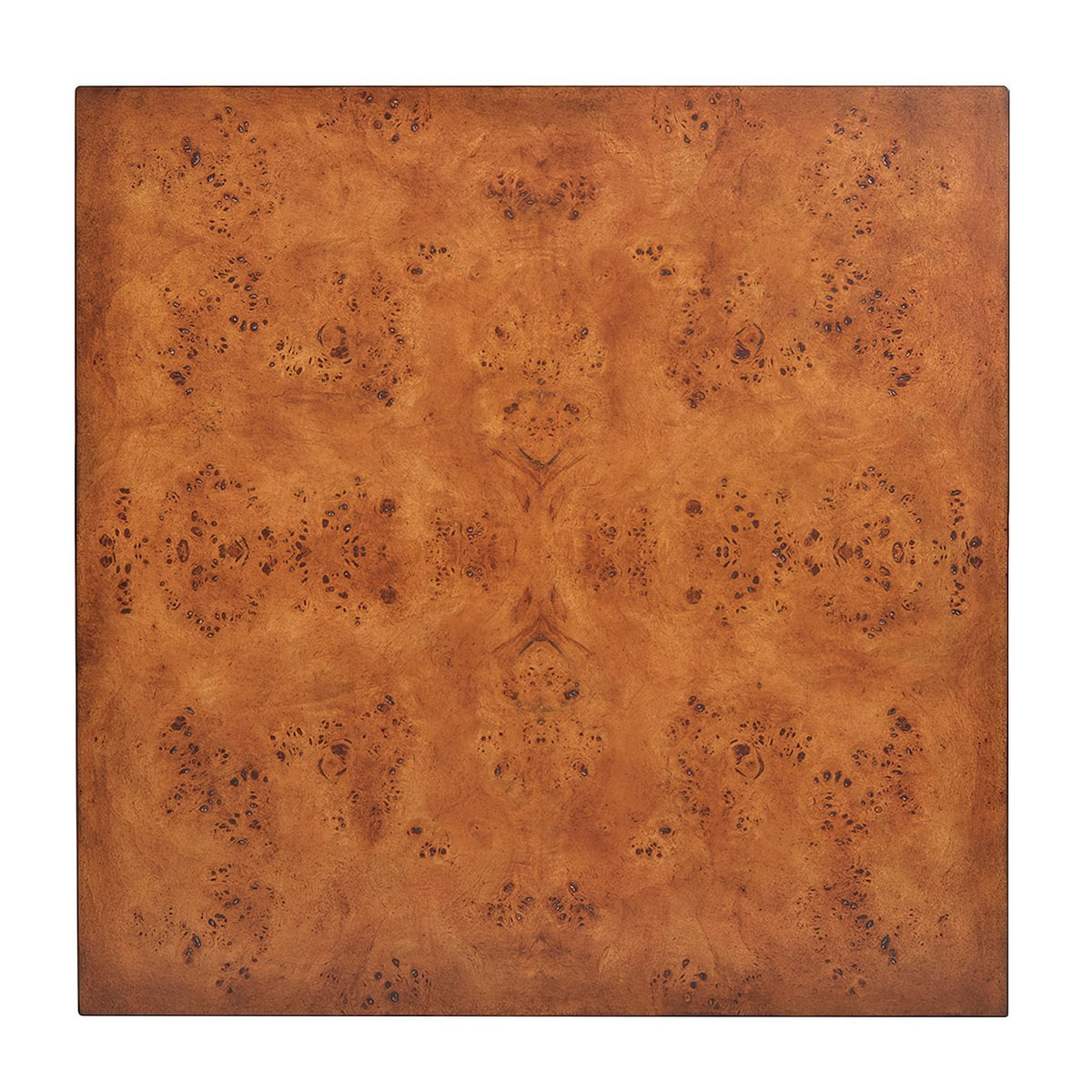 Modern Square Burl End Table - English Georgian America