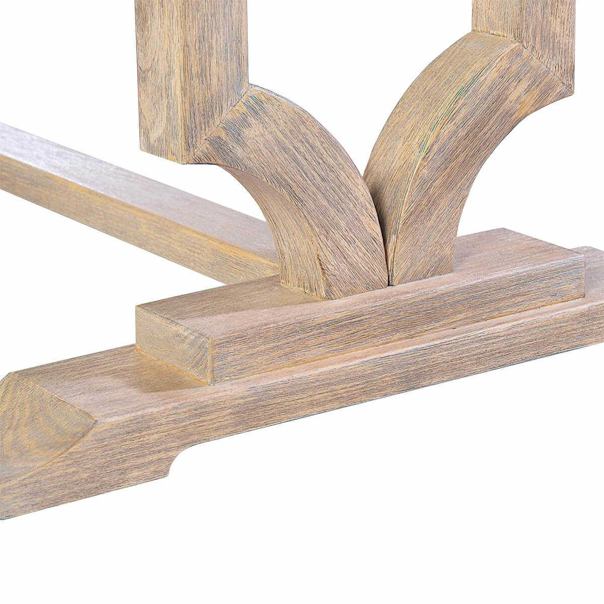 Modern Trestle End Dining Table - Greyed - English Georgian America