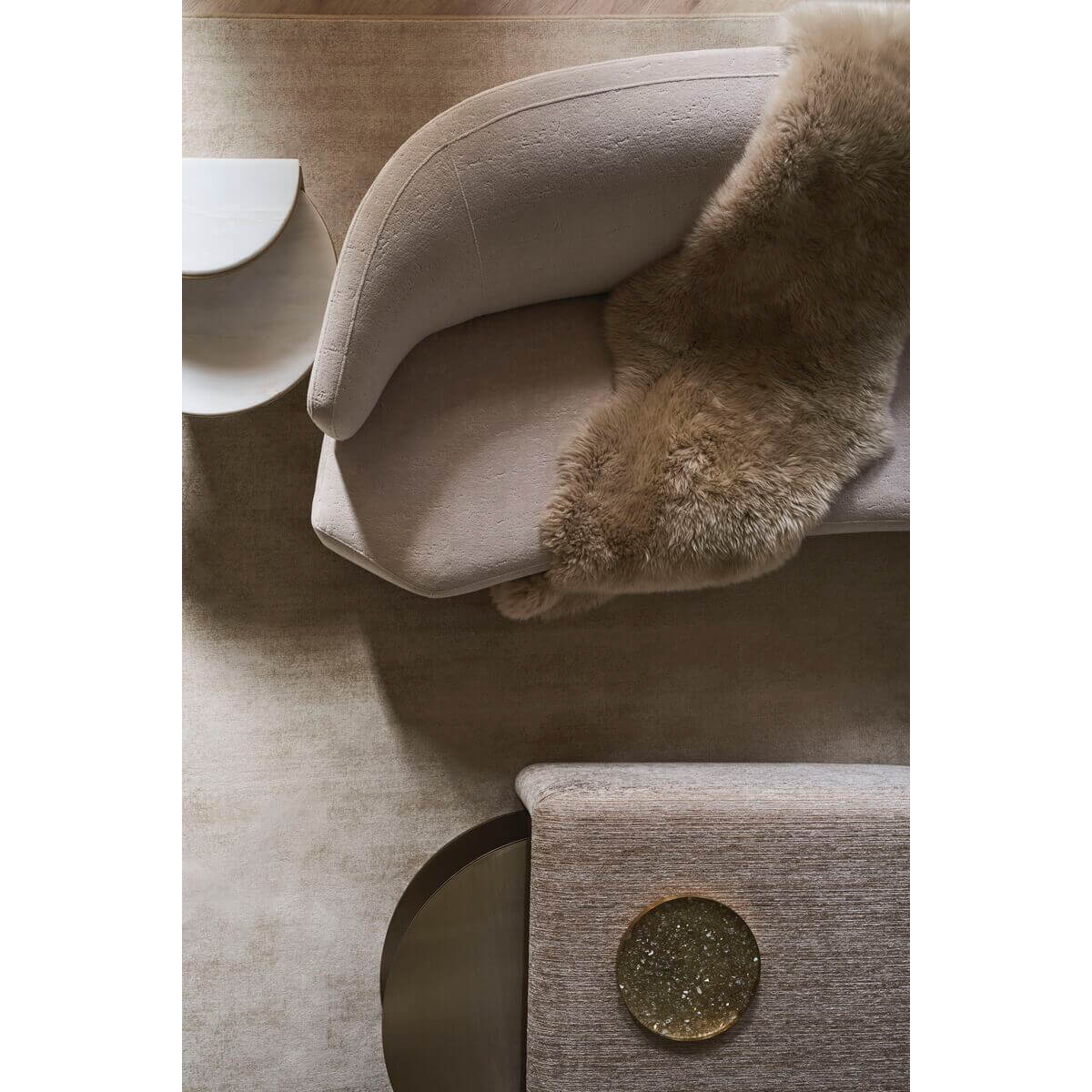 Modern Two Tier End Table - English Georgian America