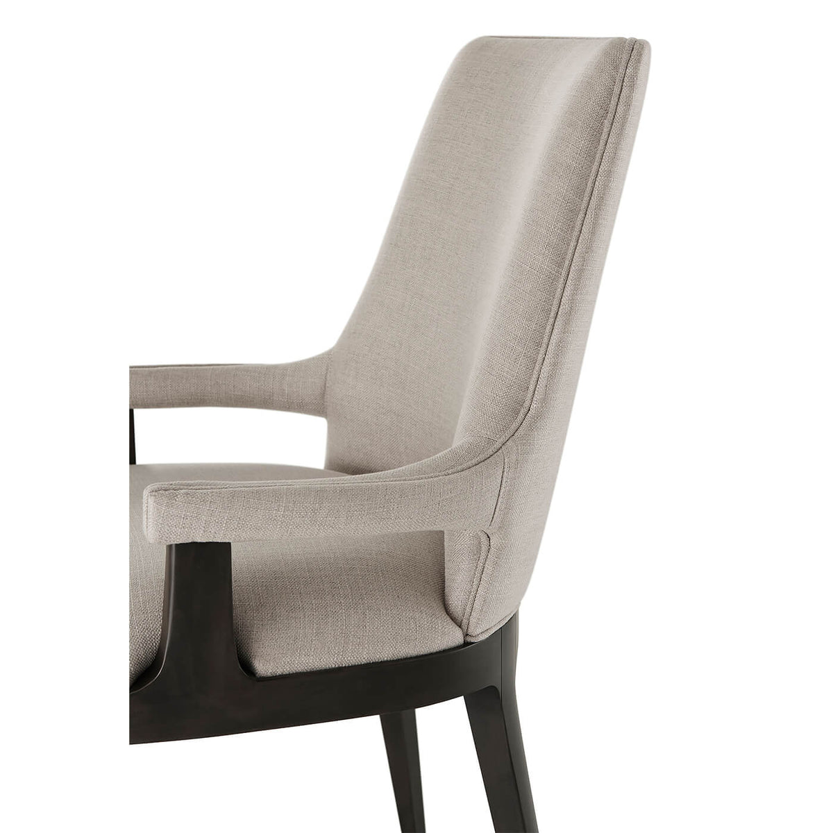 Modern Upholstered Dining Armchair - English Georgian America