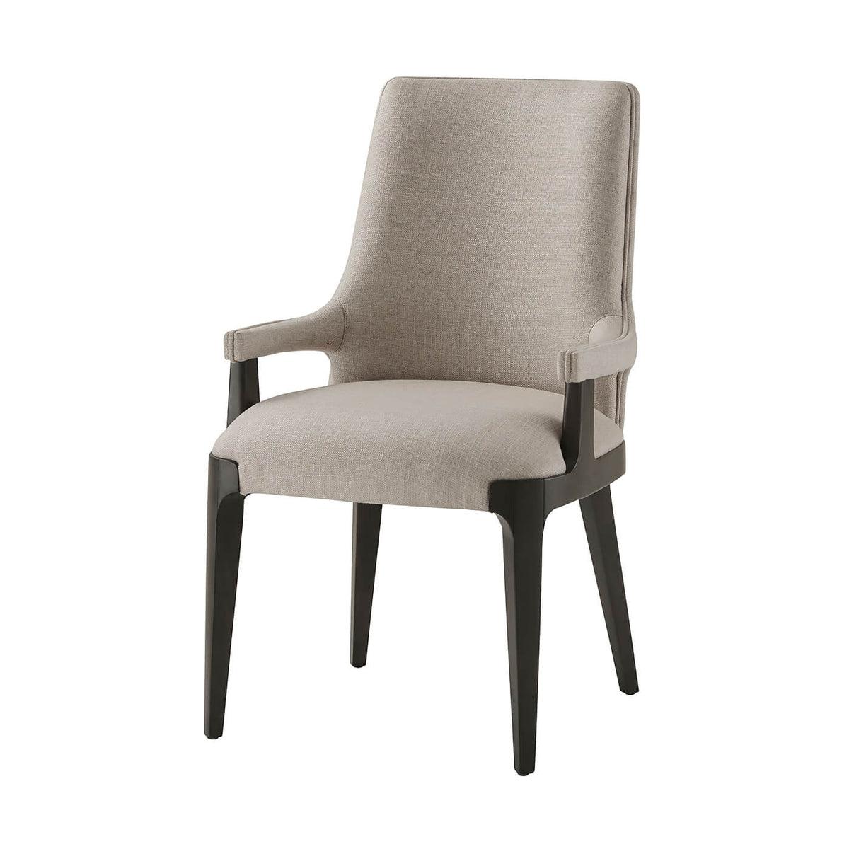 Modern Upholstered Dining Armchair - English Georgian America