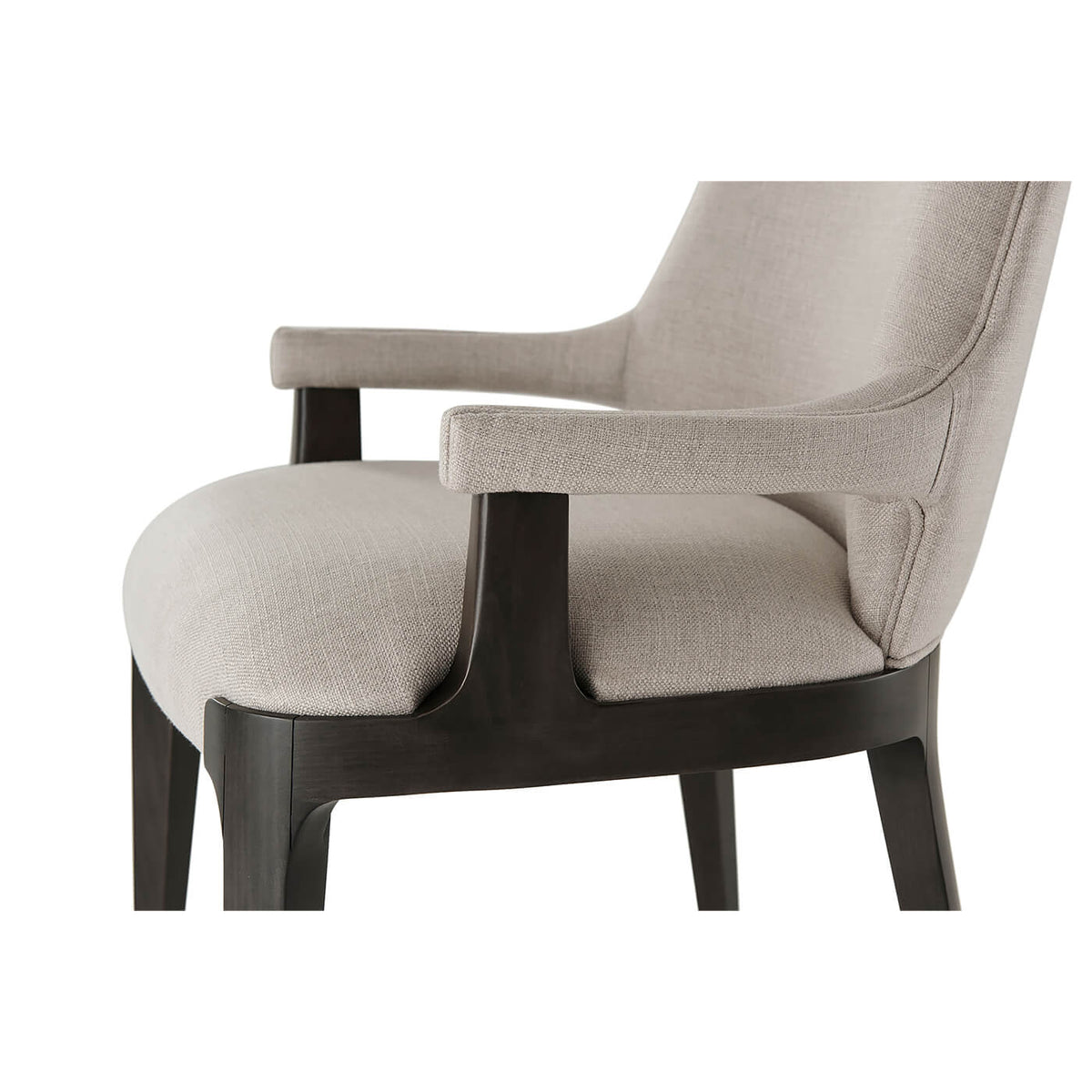 Modern Upholstered Dining Armchair - English Georgian America