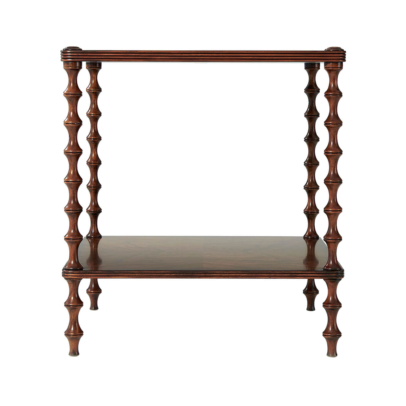 Modern Walnut Side Table - English Georgian America