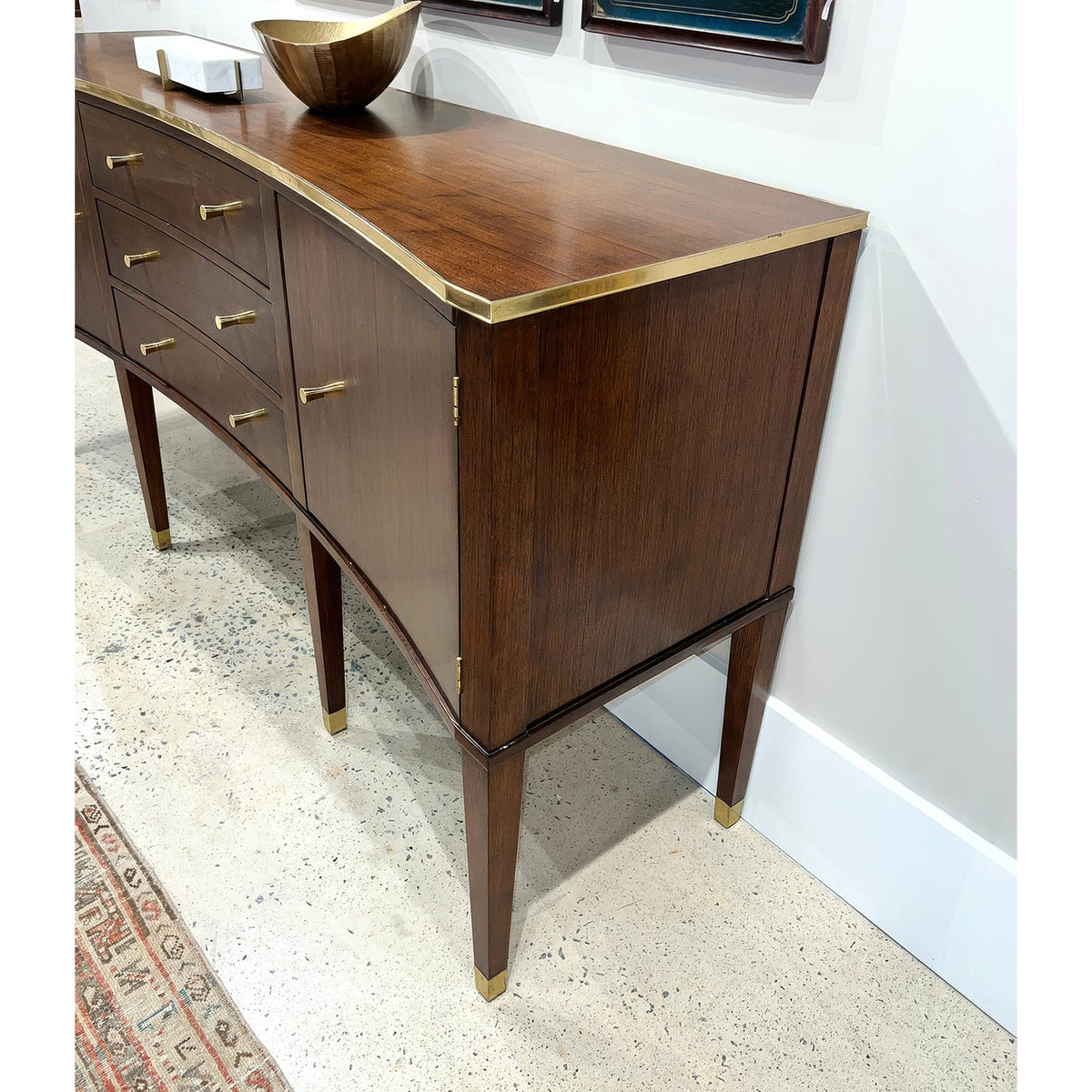 Modern Walnut Sideboard - English Georgian America
