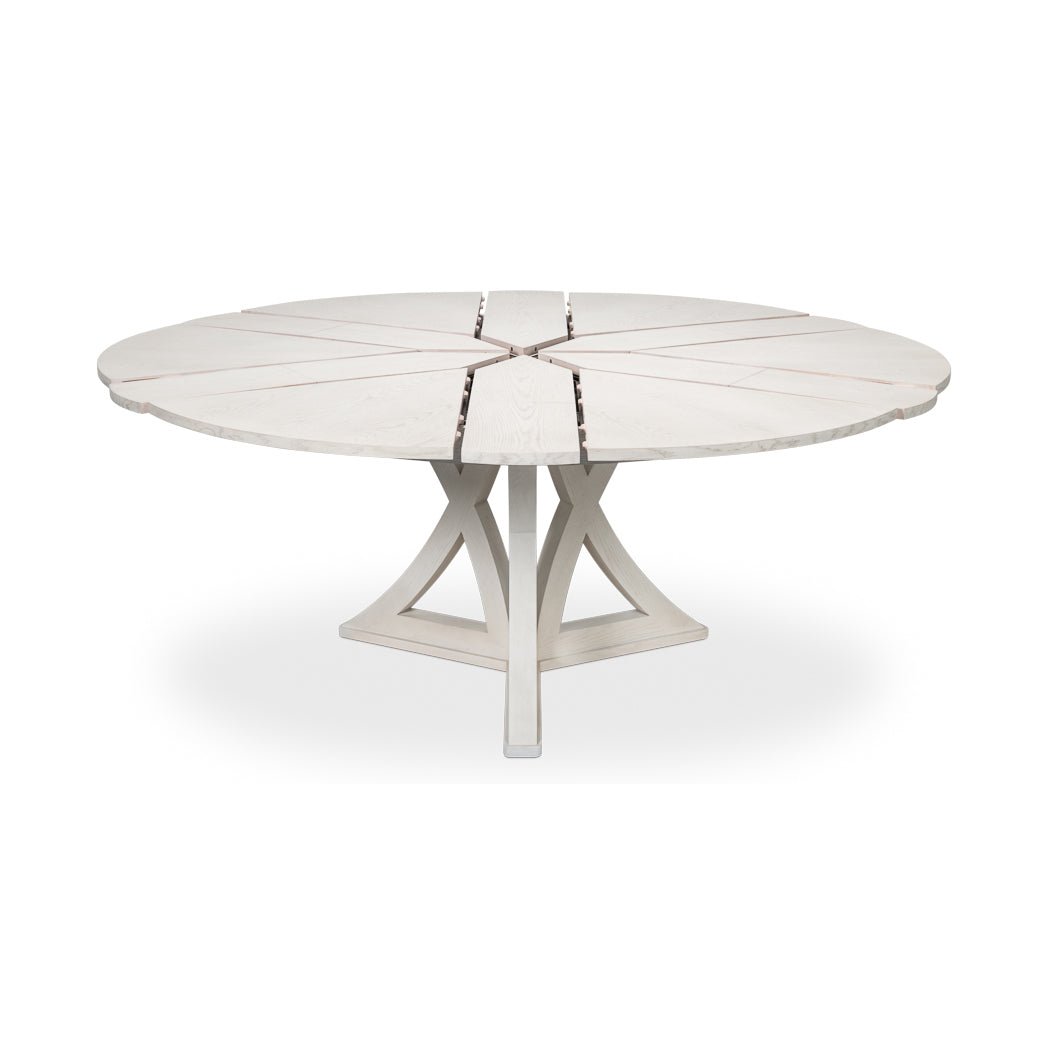 Modern White Oak Jupe Dining Table - 70&quot; - English Georgian America