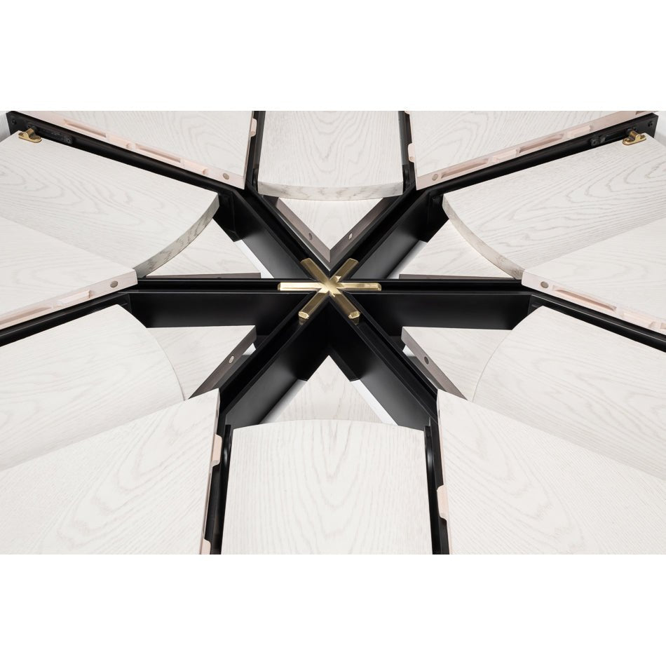 Modern White Oak Jupe Dining Table - 70&quot; - English Georgian America