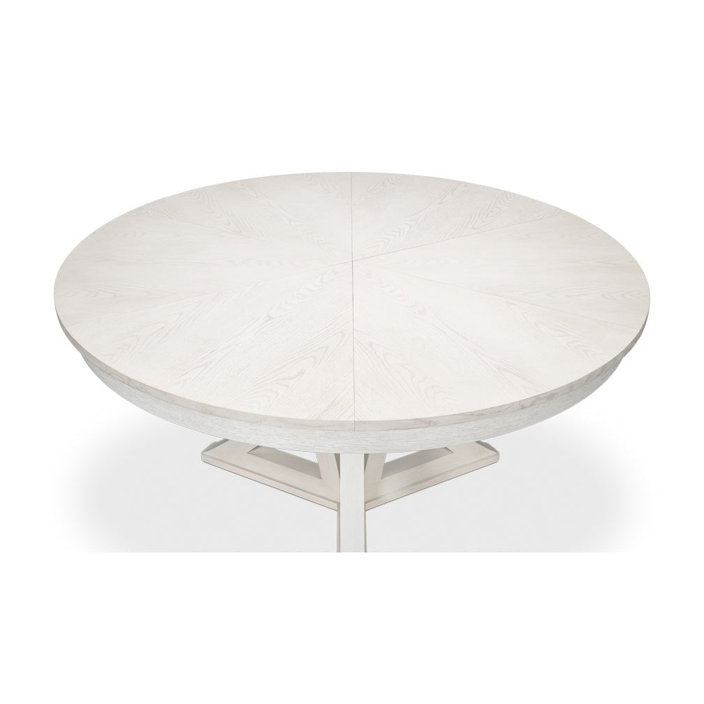 Modern White Oak Jupe Dining Table - 70&quot; - English Georgian America