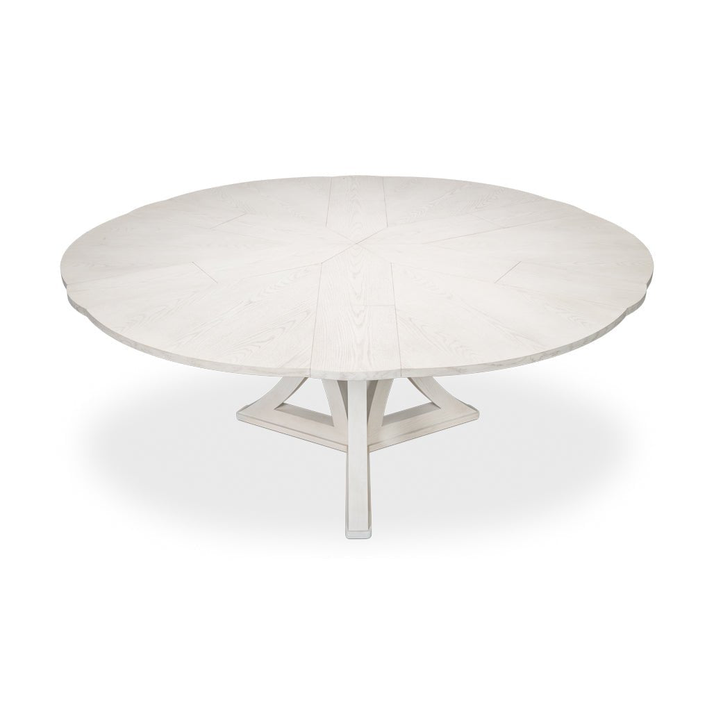 Modern White Oak Jupe Dining Table - 70&quot; - English Georgian America