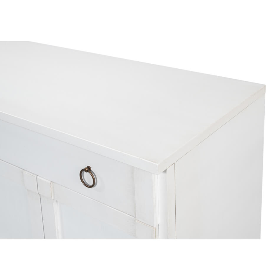 Modern White Painted Credenza - English Georgian America