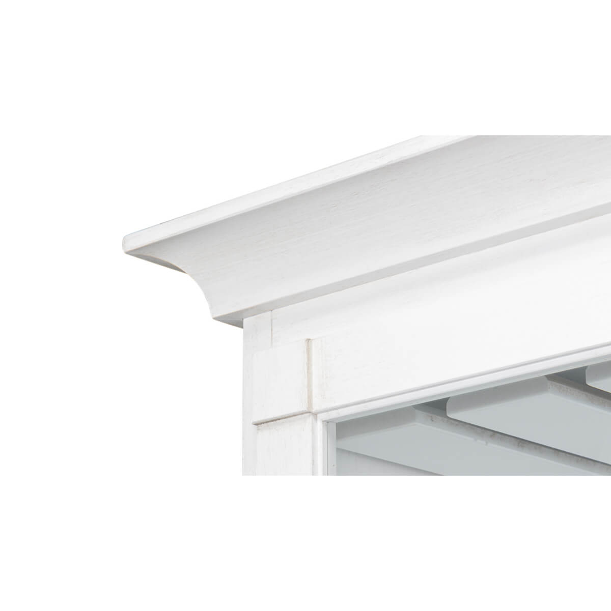 Modern White Painted Hutch - English Georgian America