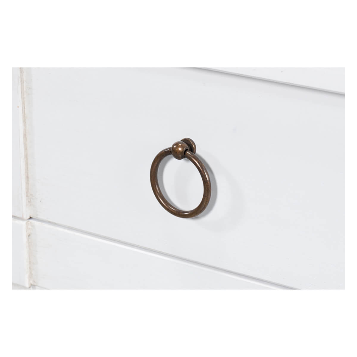 Modern White Painted Hutch - English Georgian America