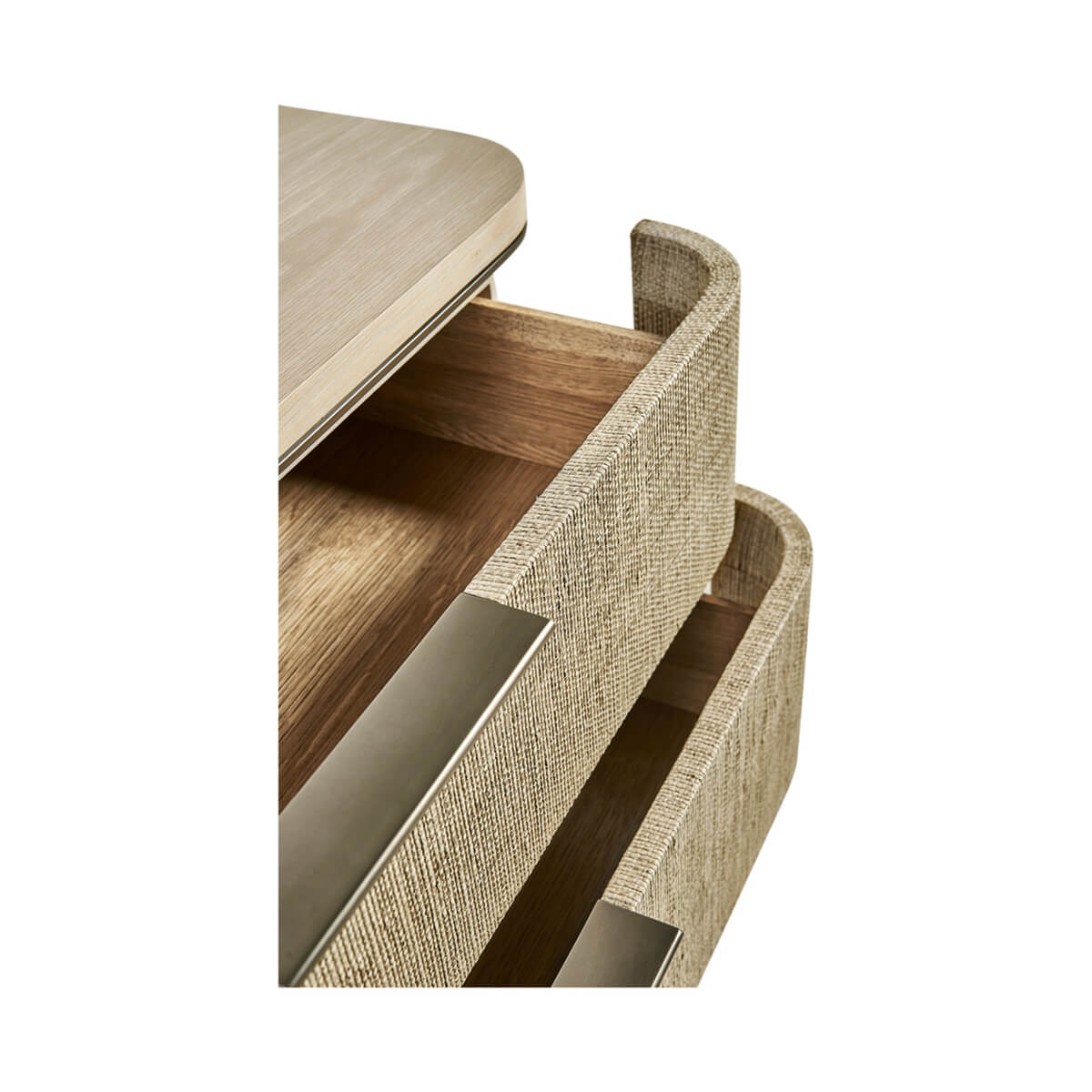 Modern Woven Nightstand - English Georgian America