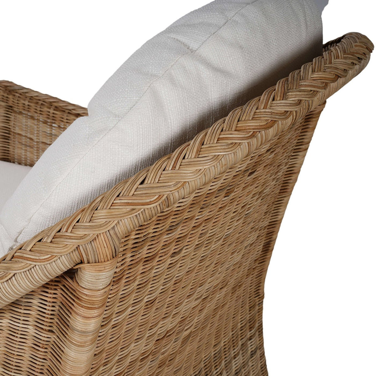 Nantucket Rattan Swivel Chair - English Georgian America