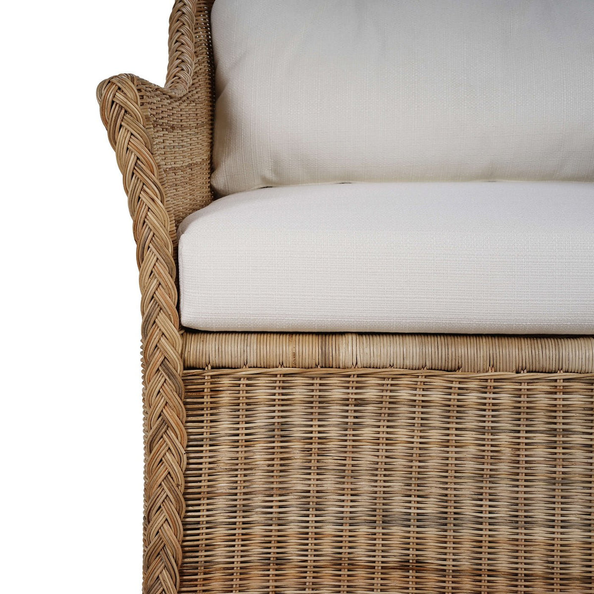 Nantucket Rattan Swivel Chair - English Georgian America