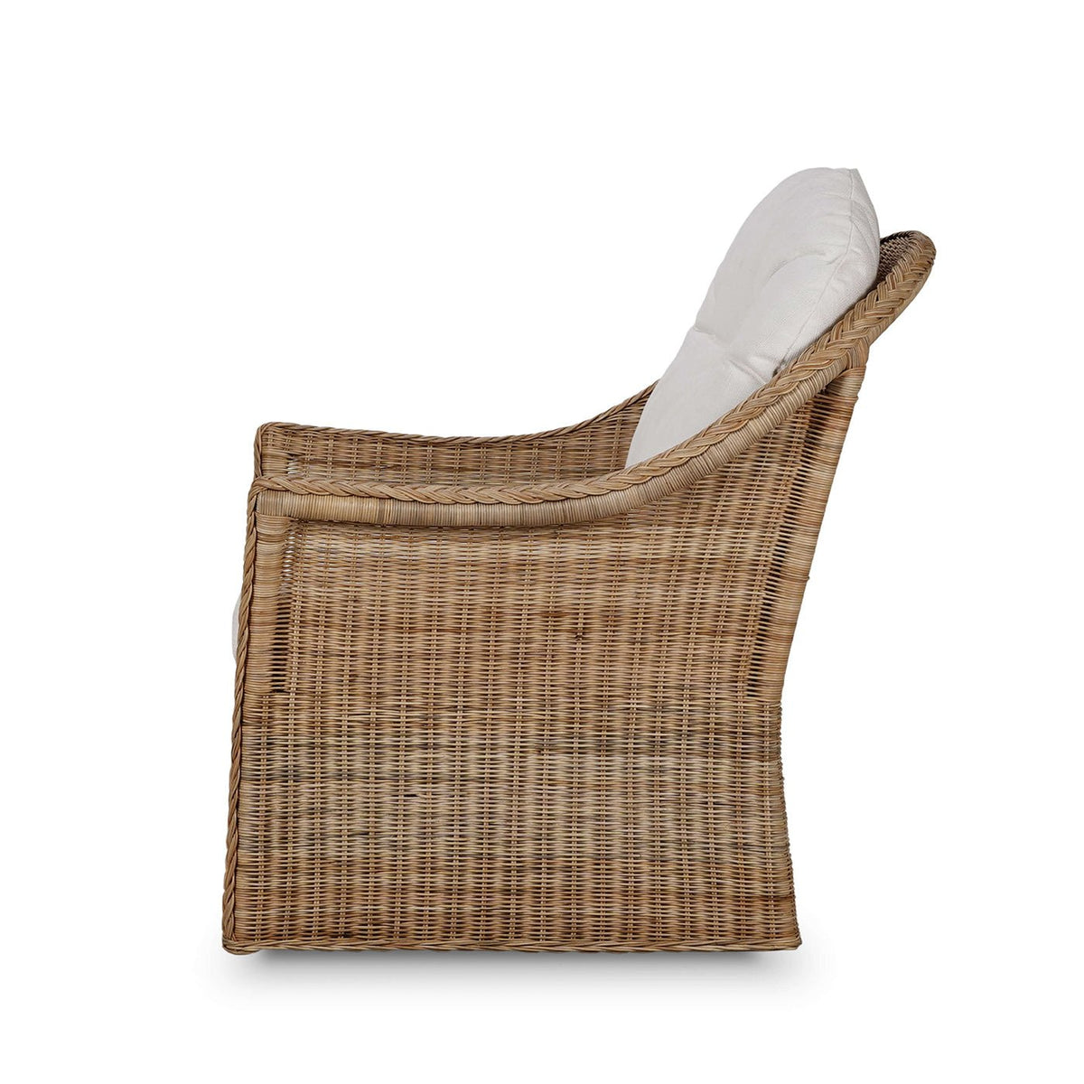 Nantucket Rattan Swivel Chair - English Georgian America