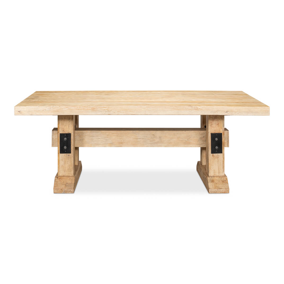 Natural Industrial Farmhouse Dining Table - English Georgian America