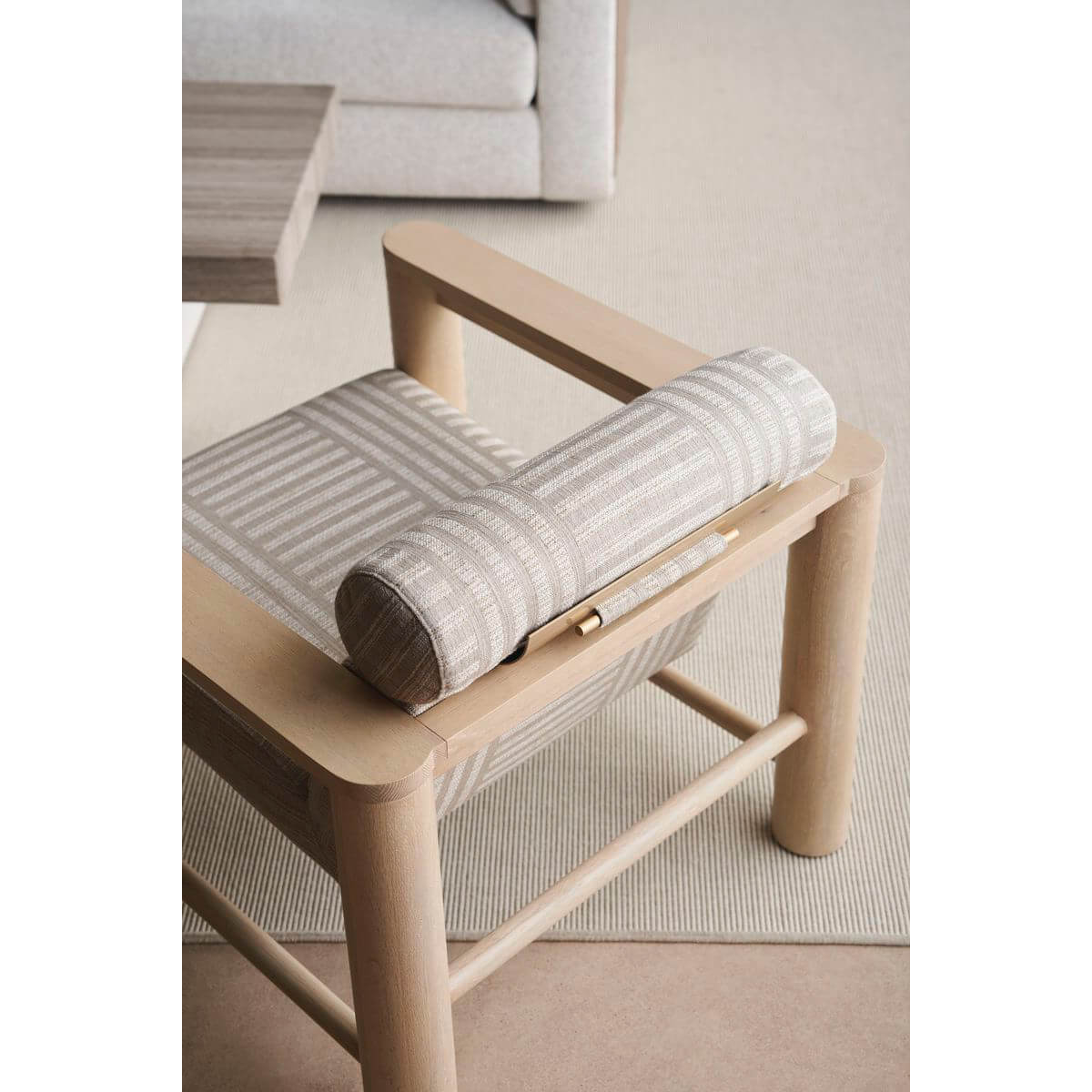 Natural Oak Arm Chair - English Georgian America