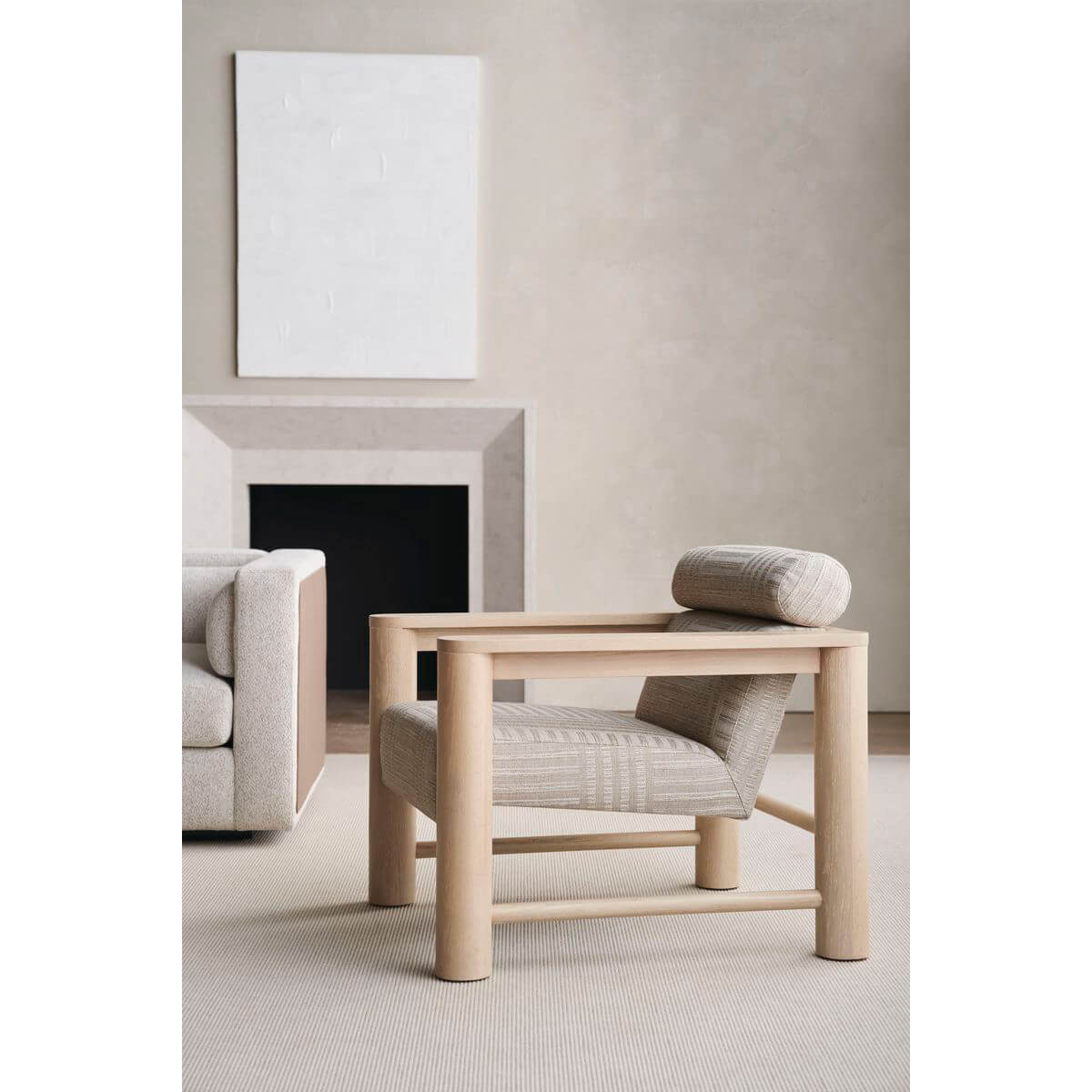 Natural Oak Arm Chair - English Georgian America