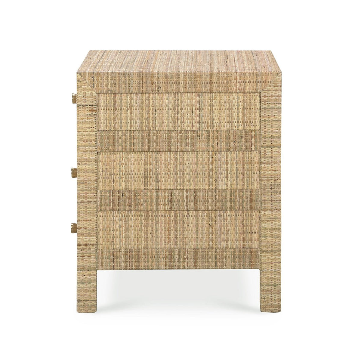 Natural Rattan Bedside Table - English Georgian America