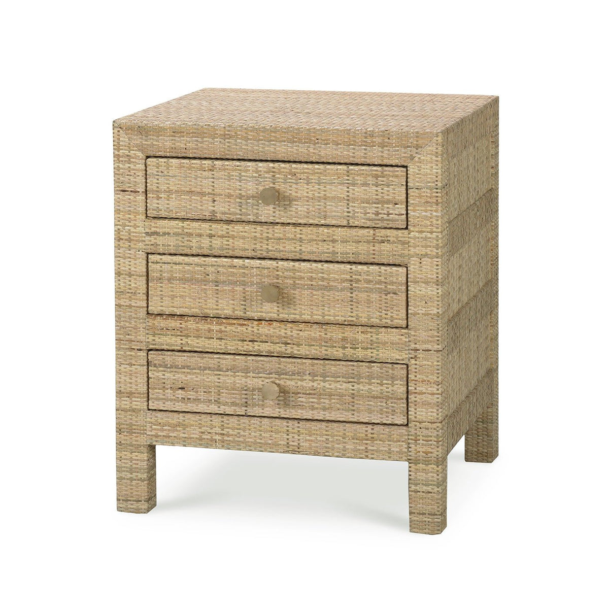 Natural Rattan Bedside Table - English Georgian America
