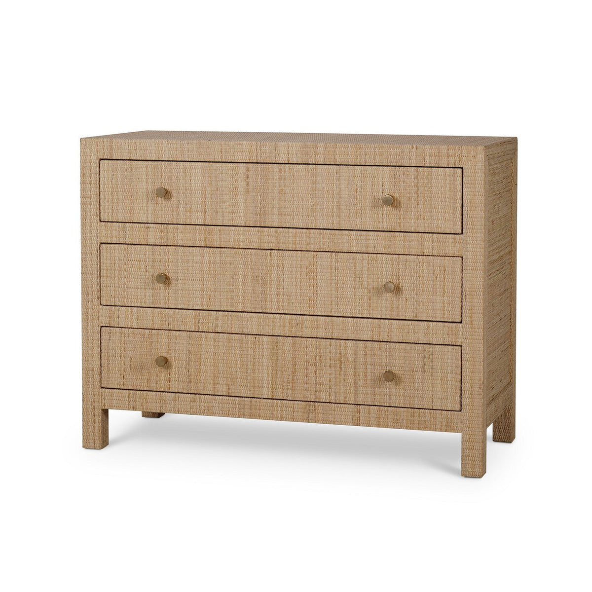 Natural Rattan Chest of Drawers - English Georgian America