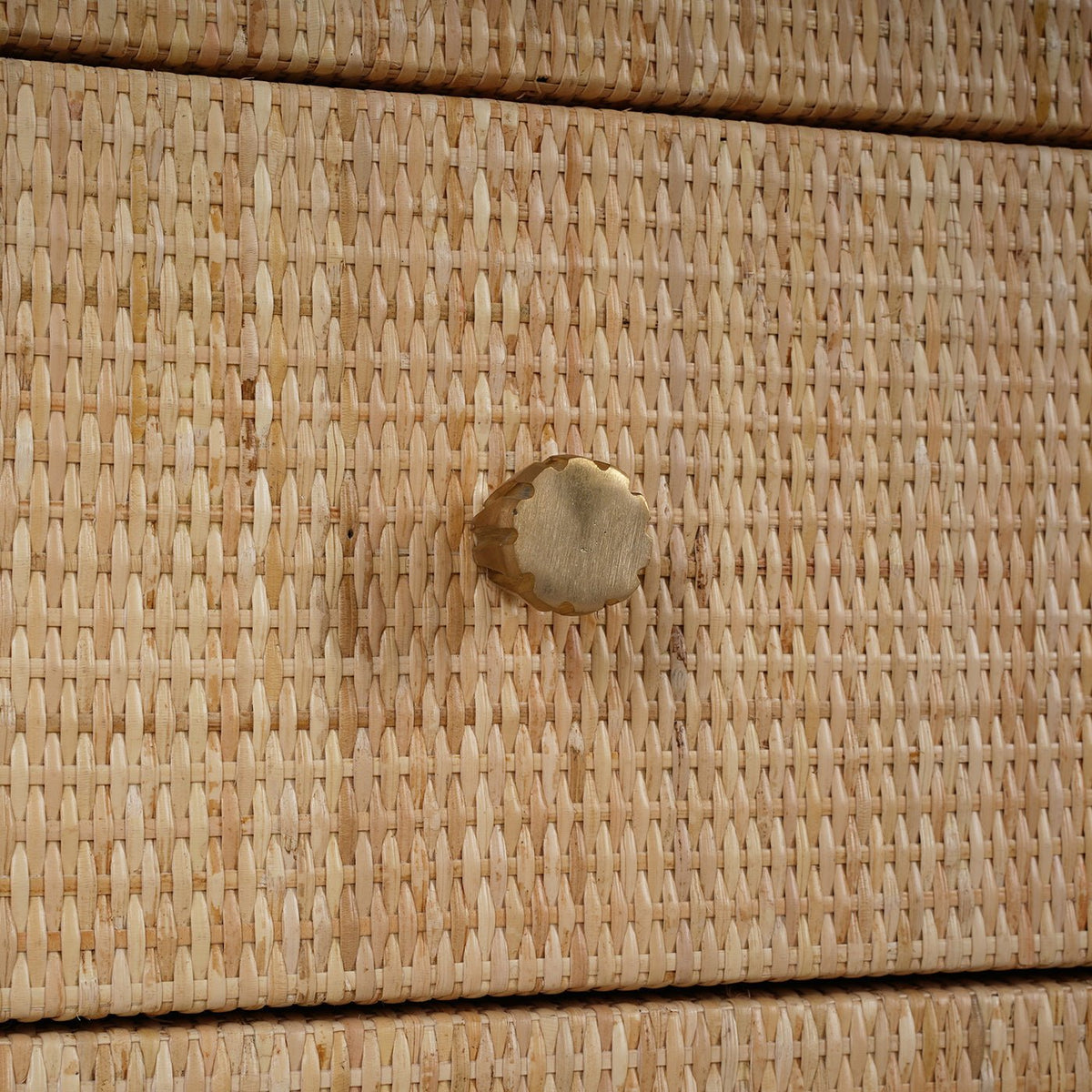 Natural Rattan Chest of Drawers - English Georgian America