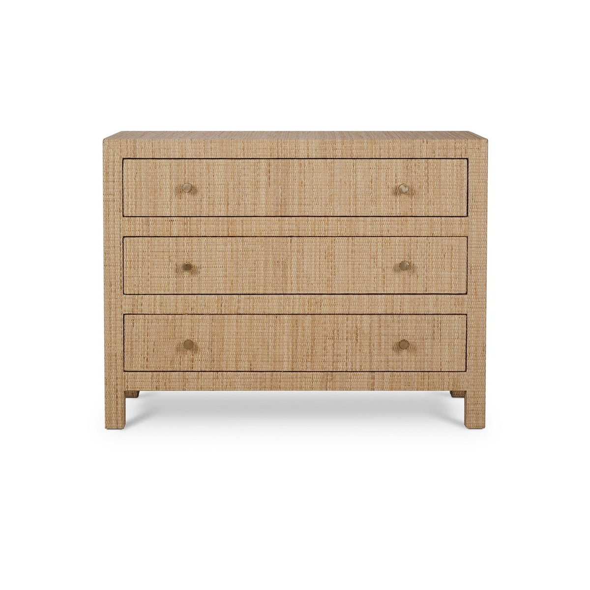 Natural Rattan Chest of Drawers - English Georgian America