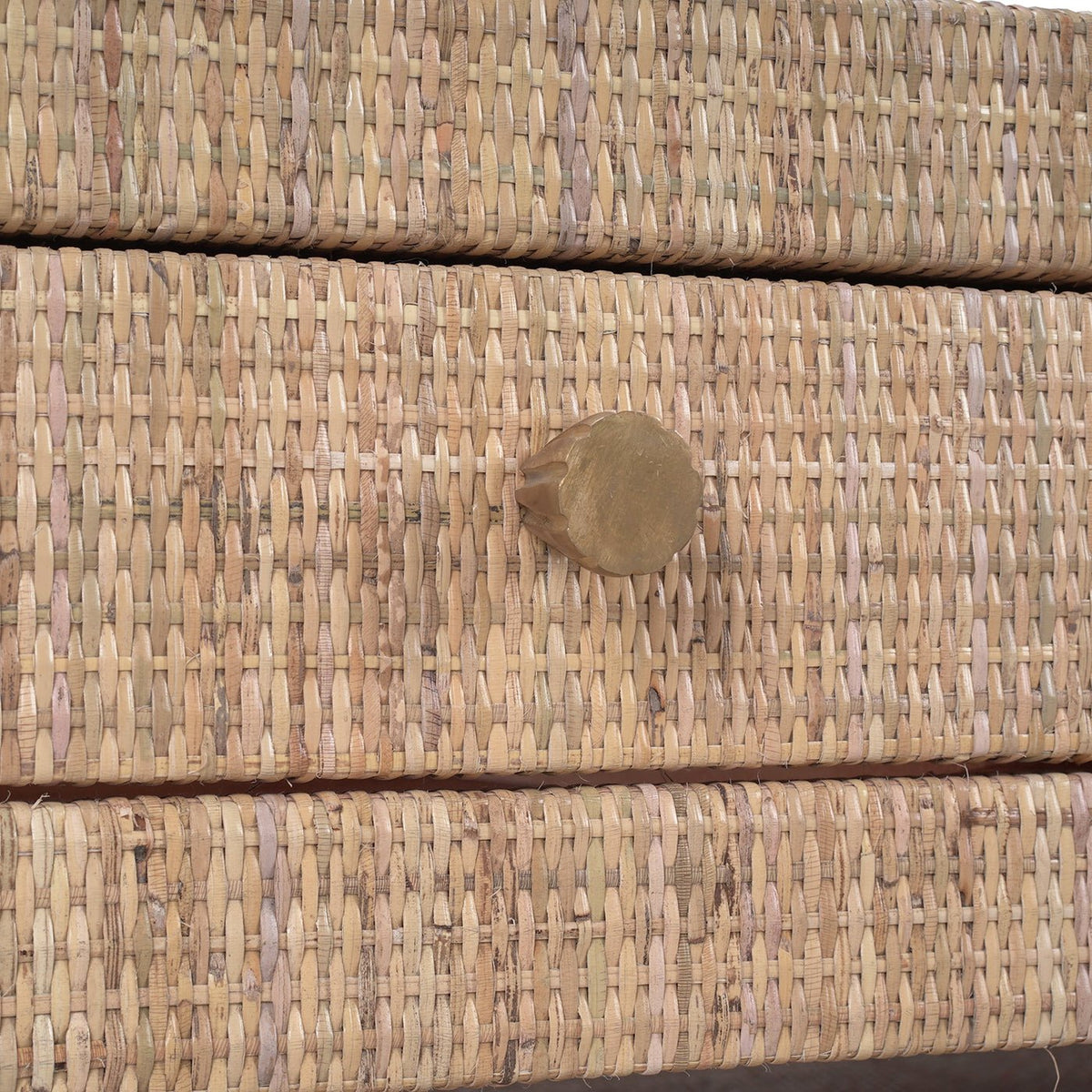 Natural Rattan Coffee Table - English Georgian America