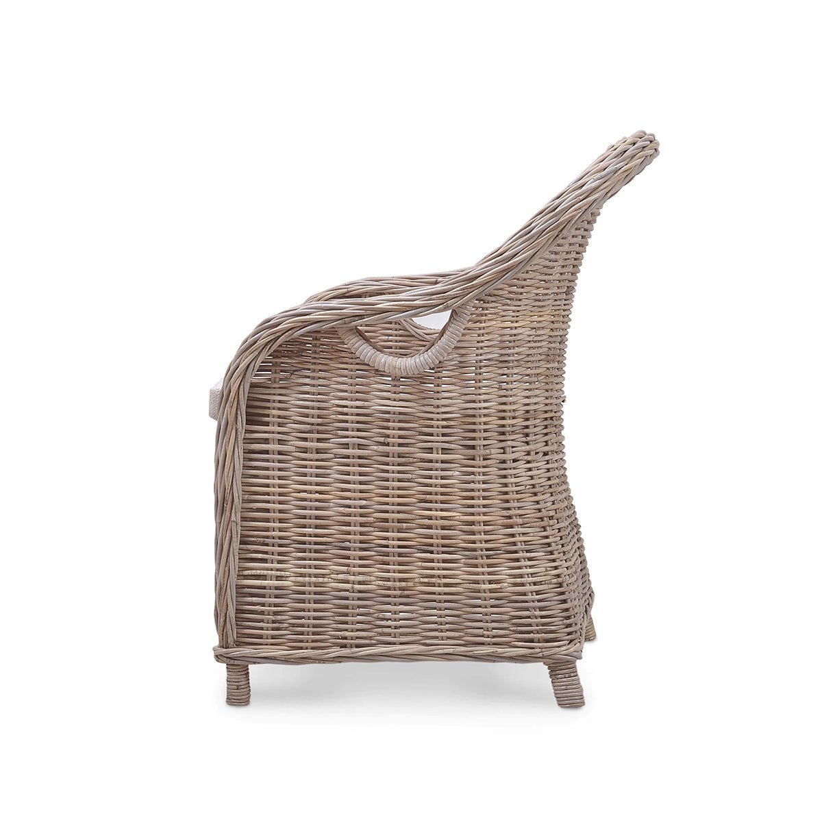 Natural Rattan Dining Chair - English Georgian America