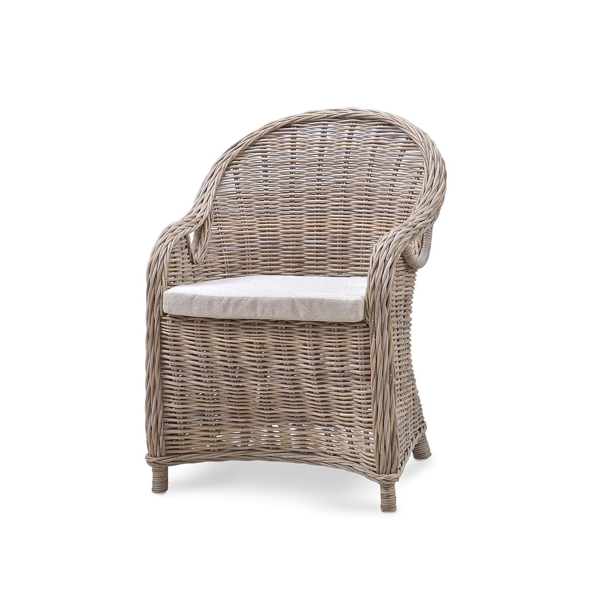 Natural Rattan Dining Chair - English Georgian America