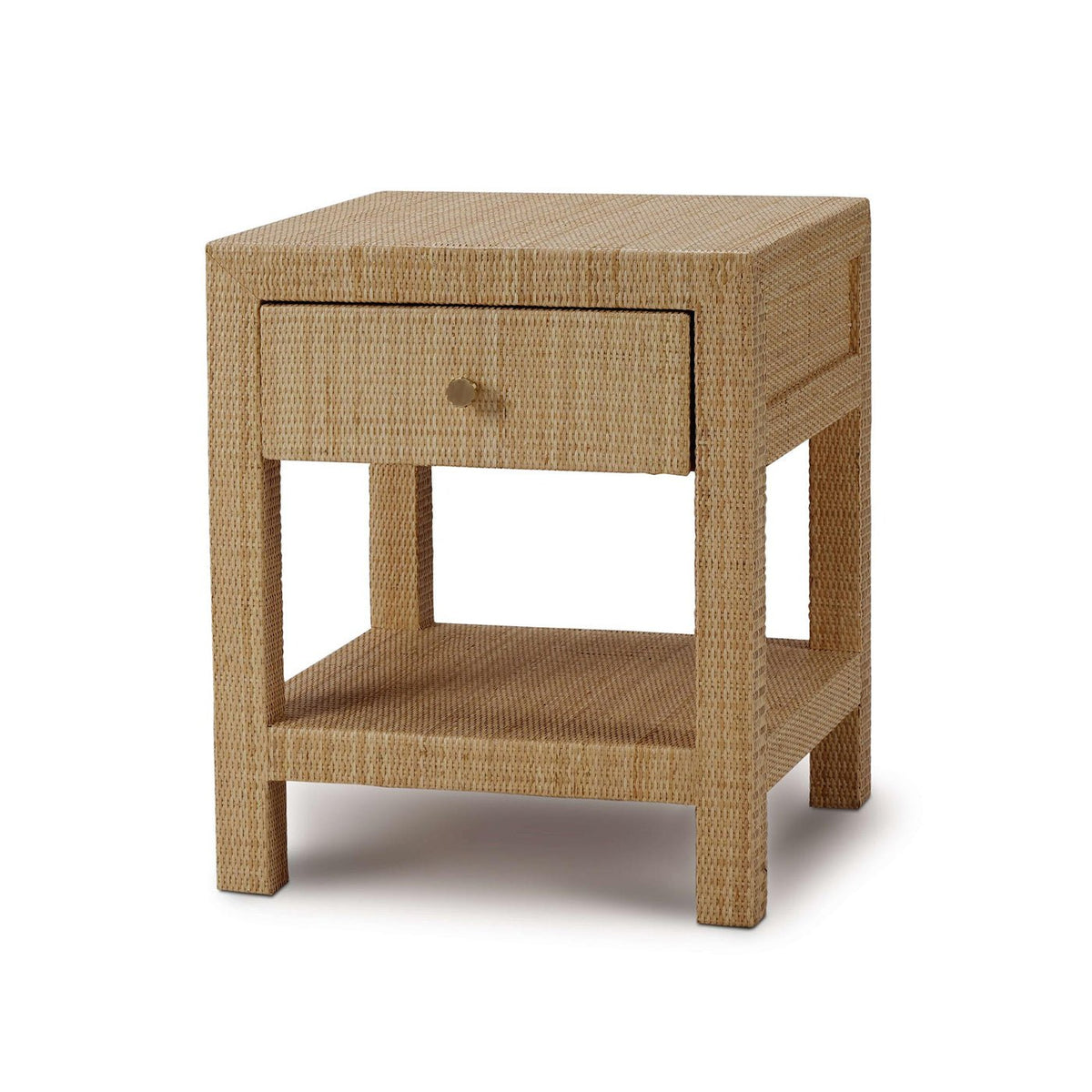 Natural Rattan Nightstand - English Georgian America
