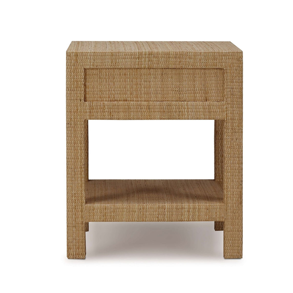 Natural Rattan Nightstand - English Georgian America