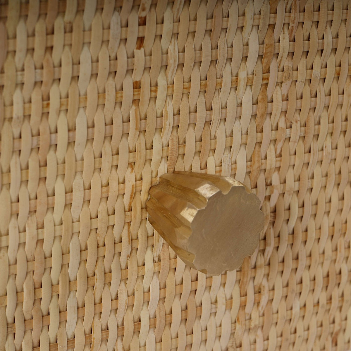 Natural Rattan Nightstand - English Georgian America