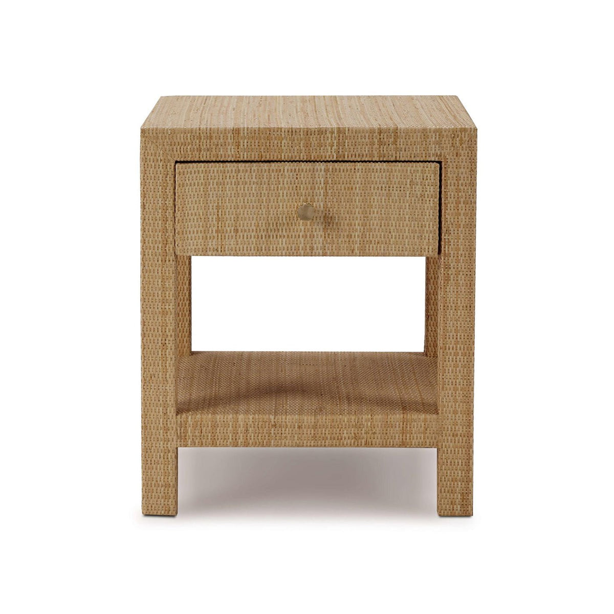 Natural Rattan Nightstand - English Georgian America