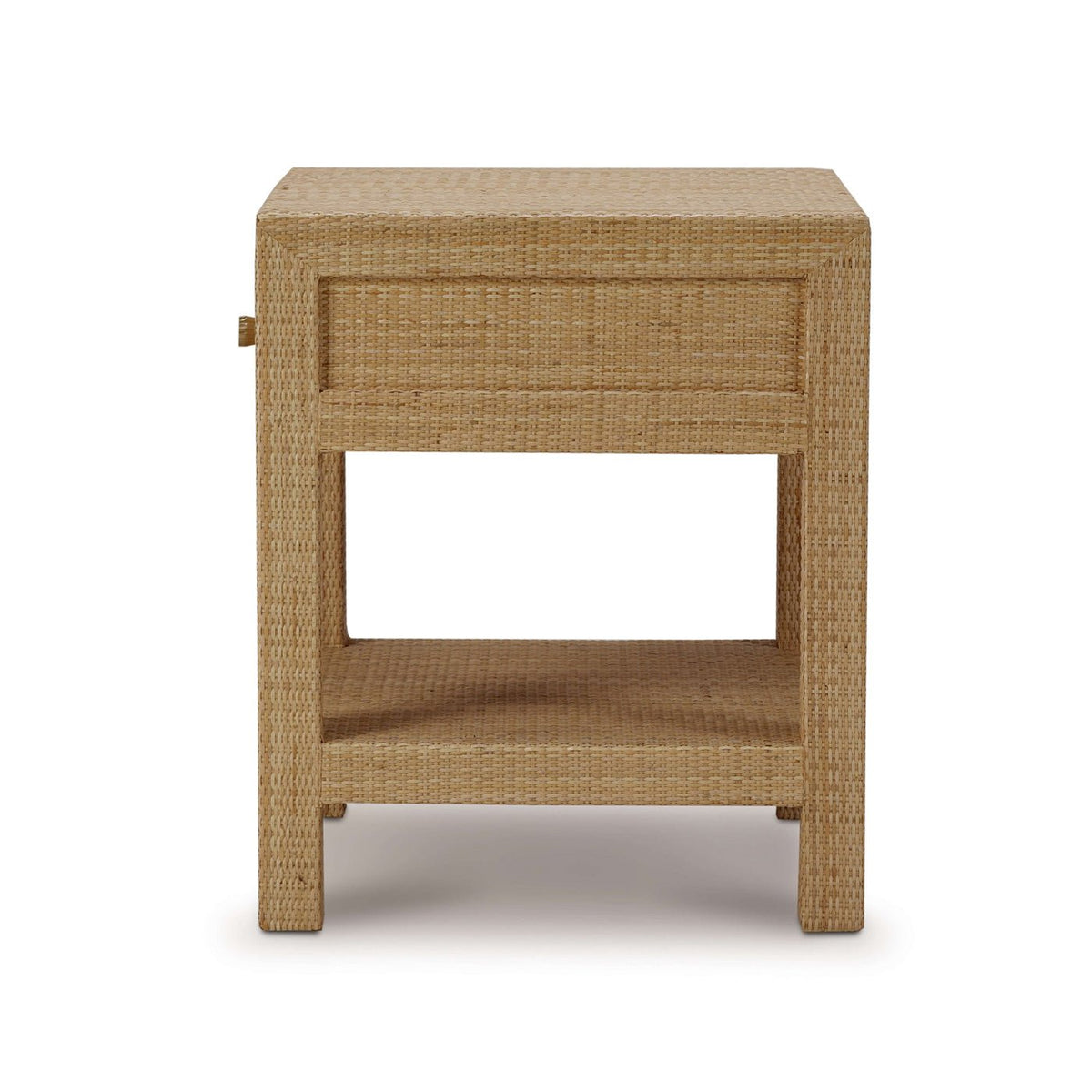 Natural Rattan Nightstand - English Georgian America