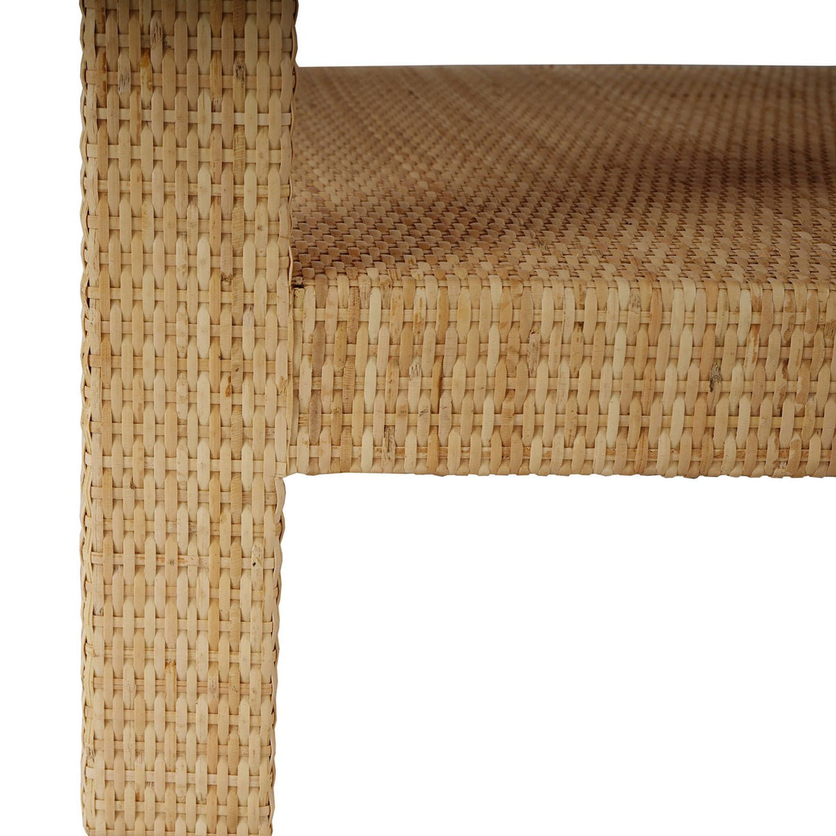 Natural Rattan Nightstand - English Georgian America