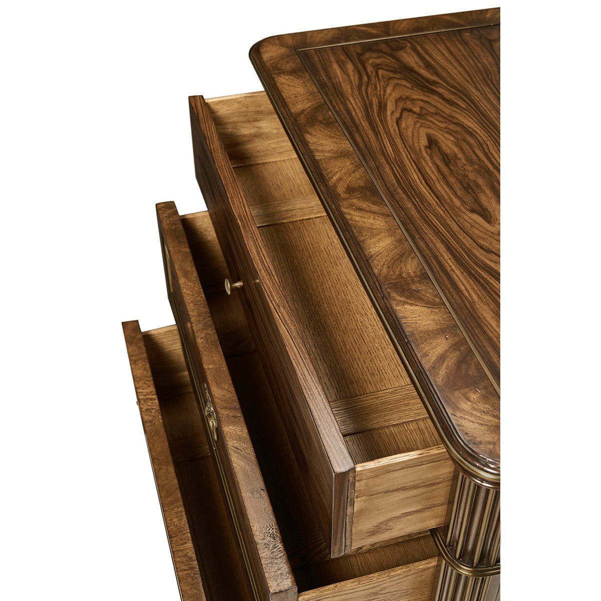 Neo Classic Inspired Bedside Chest - English Georgian America