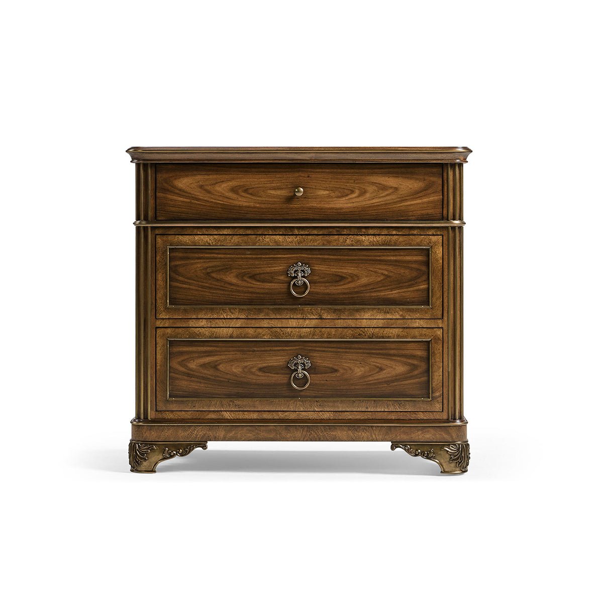 Neo Classic Inspired Bedside Chest - English Georgian America