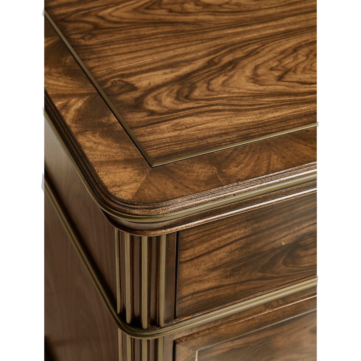 Neo Classic Inspired Bedside Chest - English Georgian America