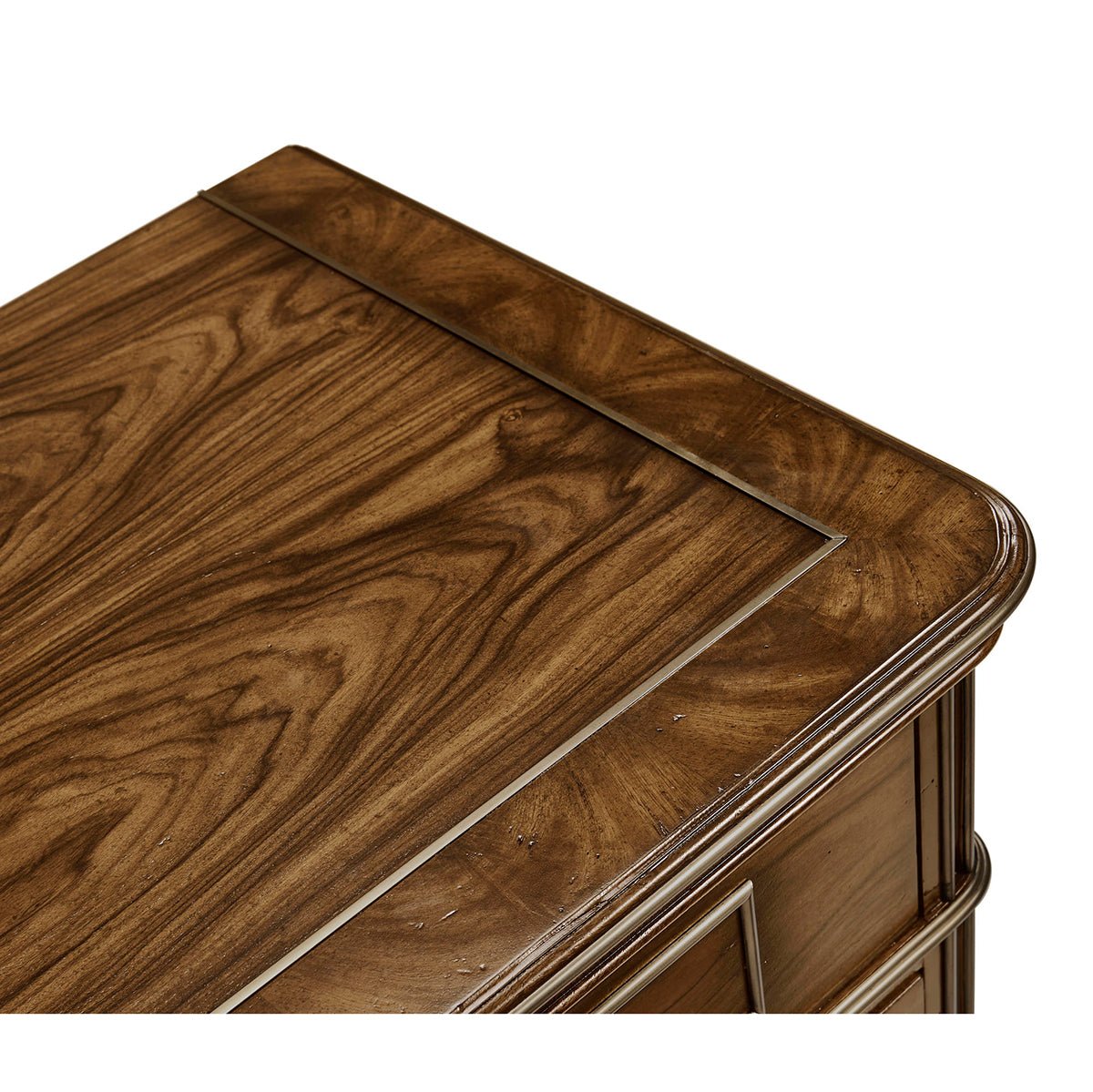 Neo Classic Inspired Bedside Chest - English Georgian America