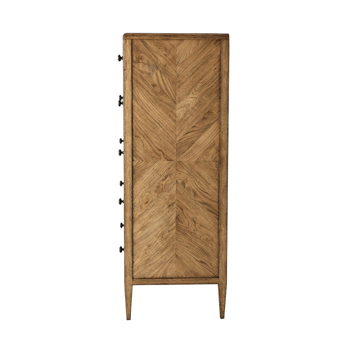 Neo Classic Oak Tall Dresser - Light - English Georgian America