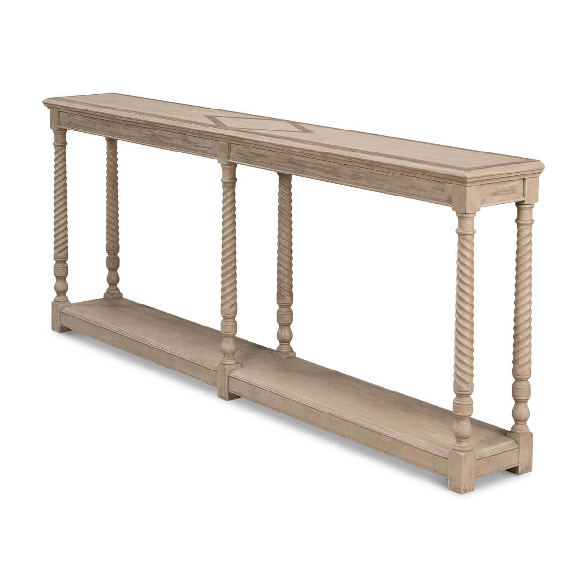 Neo Classic Pine Console Table - English Georgian America