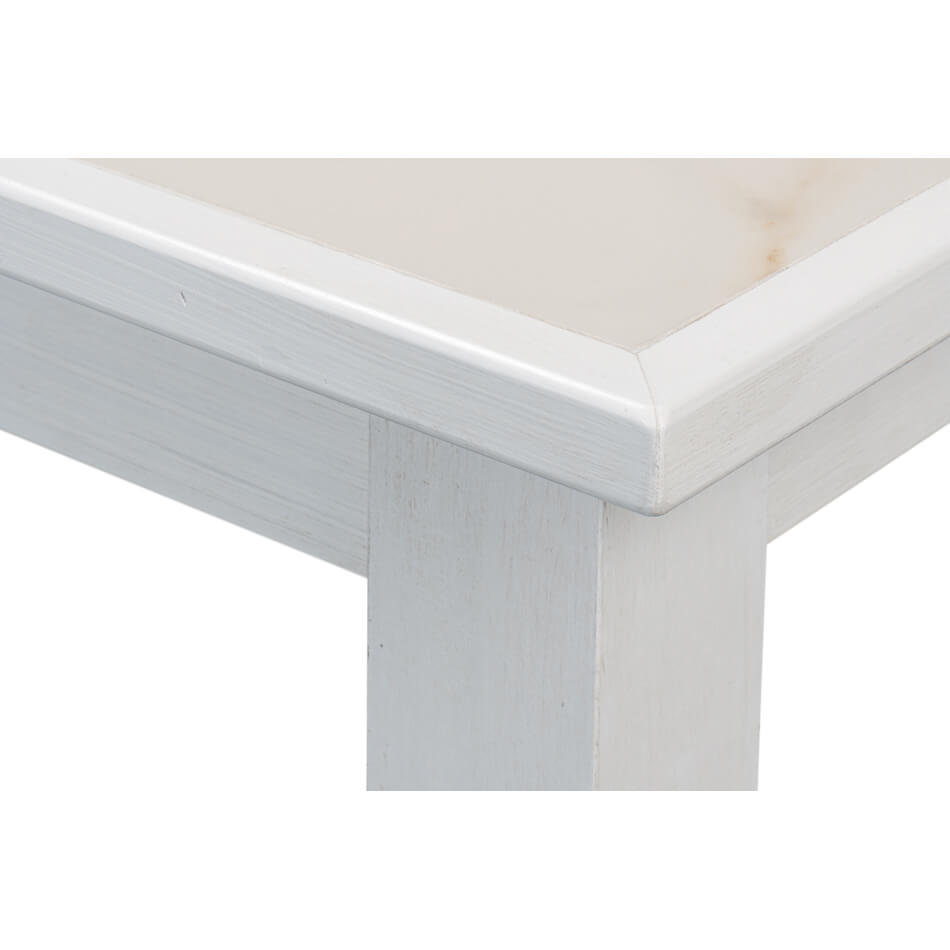 Neo Classic White Painted Extension Table - English Georgian America