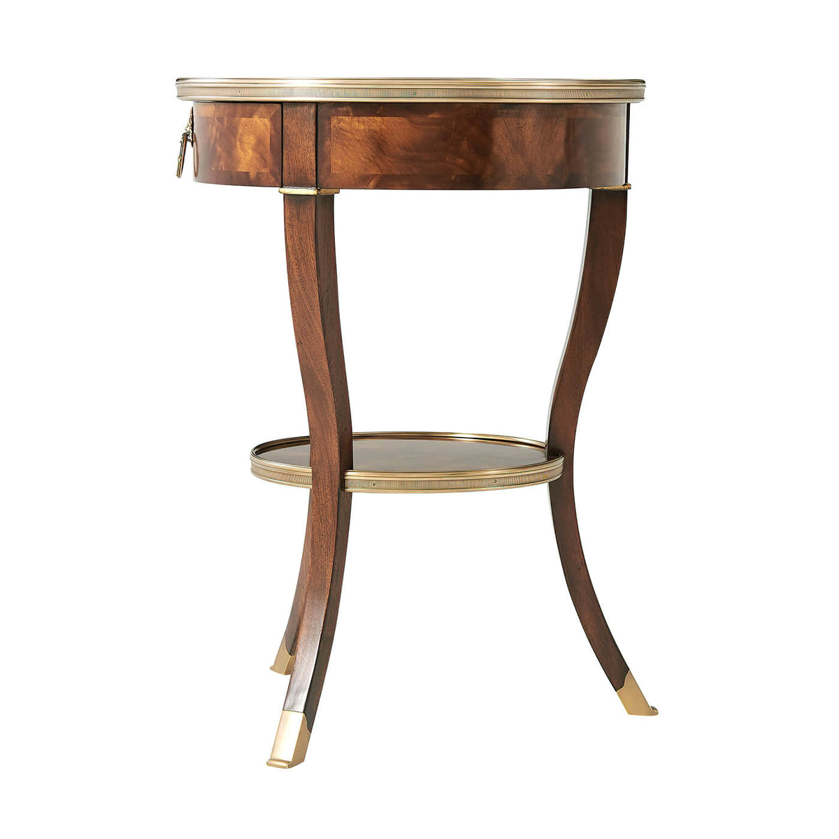 NeoClassic Round End Table - English Georgian America